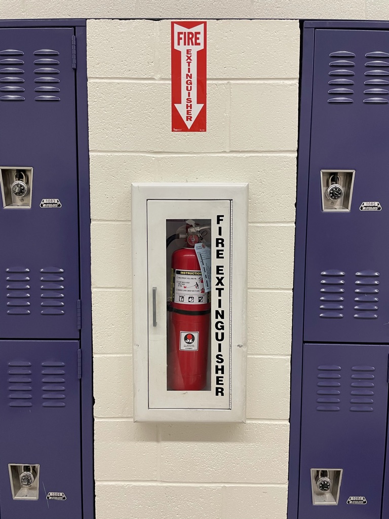 fire extinguisher, highs school Standards