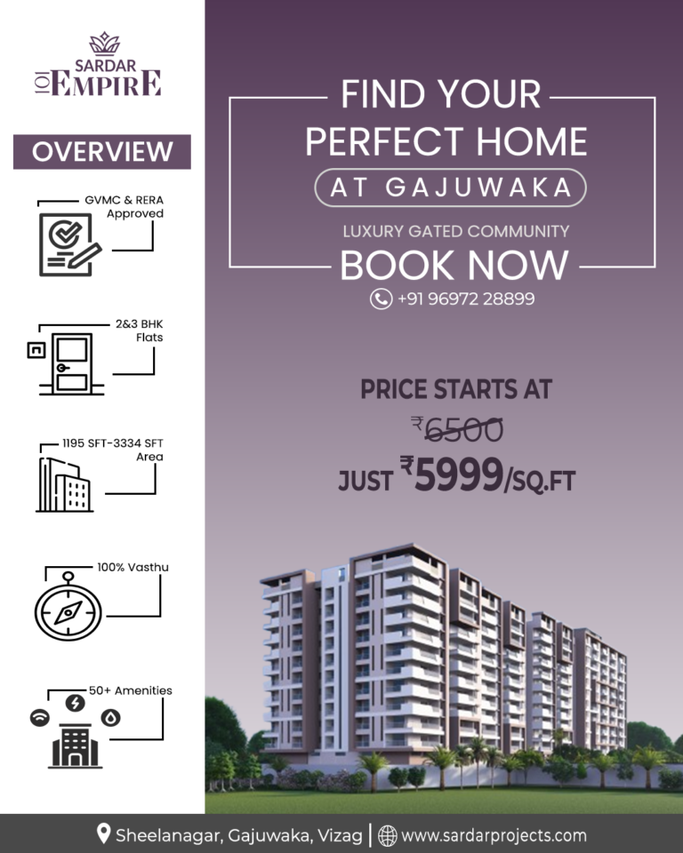 2 & 3 BHK homes in Gajuwaka